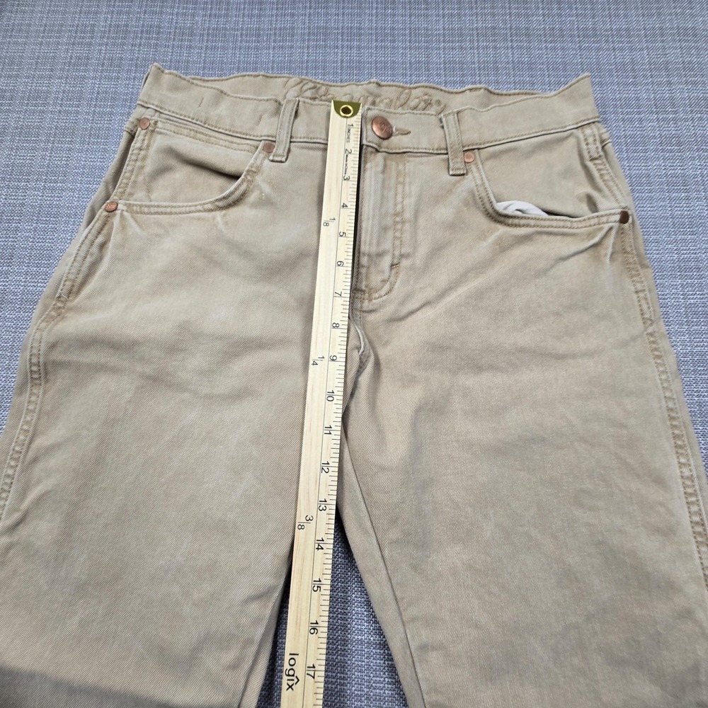 Wrangler Jeans Mens 34x27 Beige Slim Straight Stretch Denim 1088MWZTN Pants - Picture 4 of 13